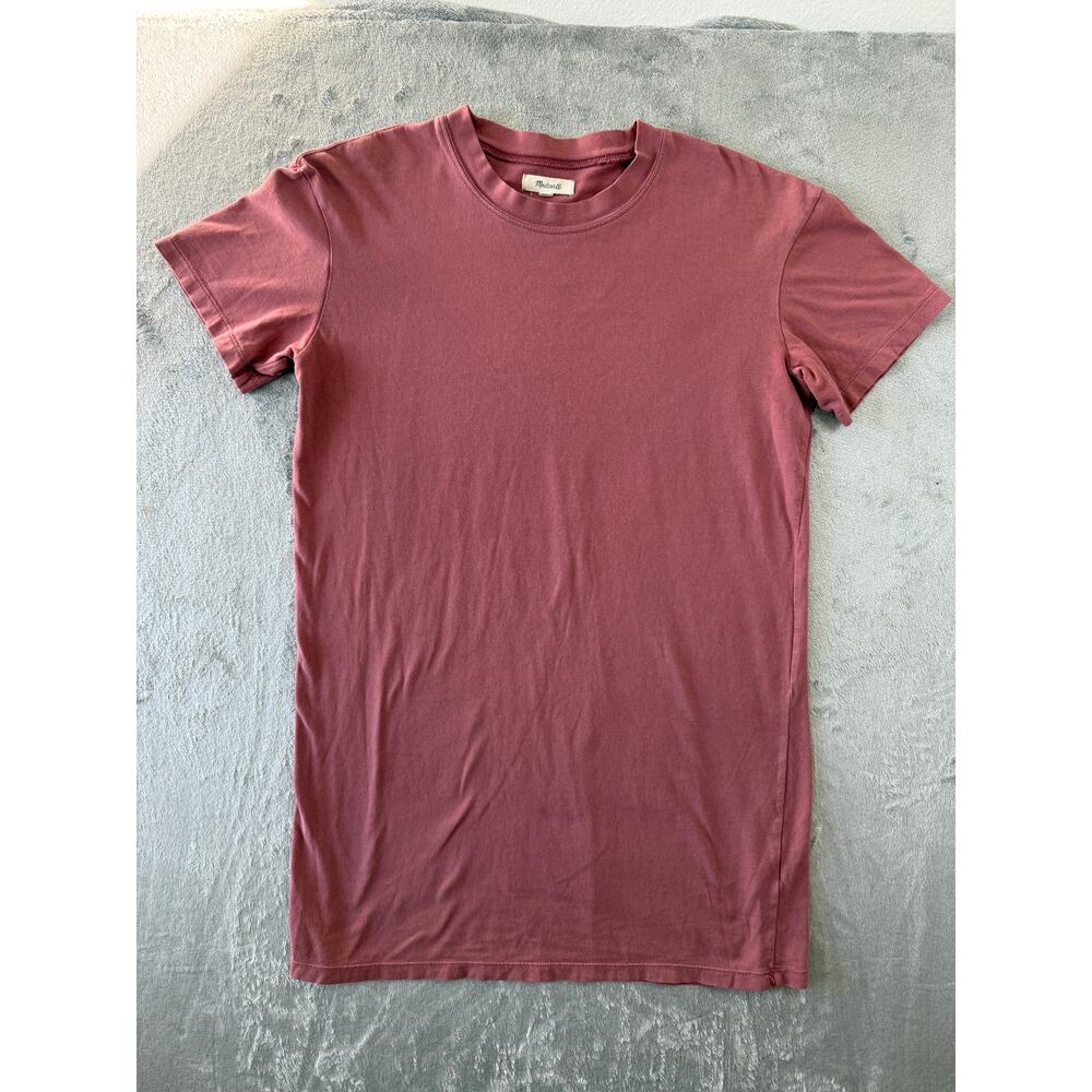 Madewell T-Shirt Dress Comfy Mauve Blush Pink Size Small (32" total length)